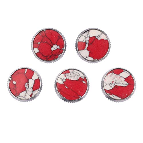 Boutons de valve pour trompette Artibetter rouges en lot de 5 pièces pour réparation