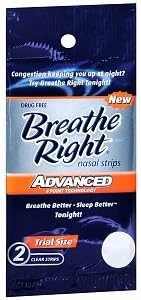 11 Pack-breathe Right Nasal Strips-Advanced (2 Strips Per Pack)