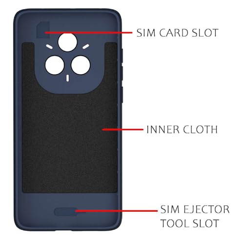 Image of Shockproof Case for Realme 14 Pro Plus 5G | Full Camera Protection | TPU Flexible Back Cover for Realme 14 Pro Plus 5G (Steel Blue)