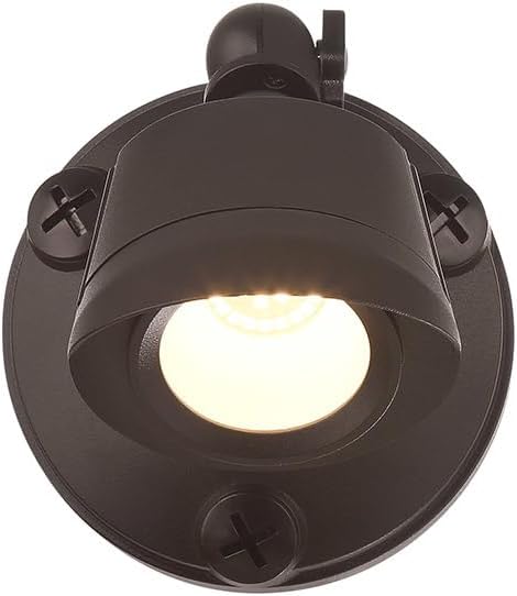 Savoy Lighting Assets 4-FLOOD-A1-3000K-BZ Outdoor Single Flood Light, Integrated LED 11 Watt, 5" H x 5" W, Bronze