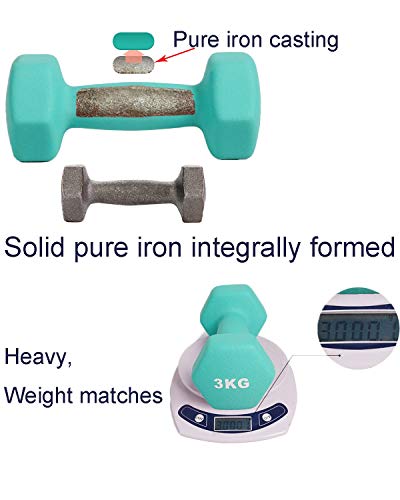 Dumbbell Weight Fitness Weight Dumbbells Hand-Held Weights Hexagonal Weights With Rubber Coating Non-Slip Home Fitness… - Afbeelding 4