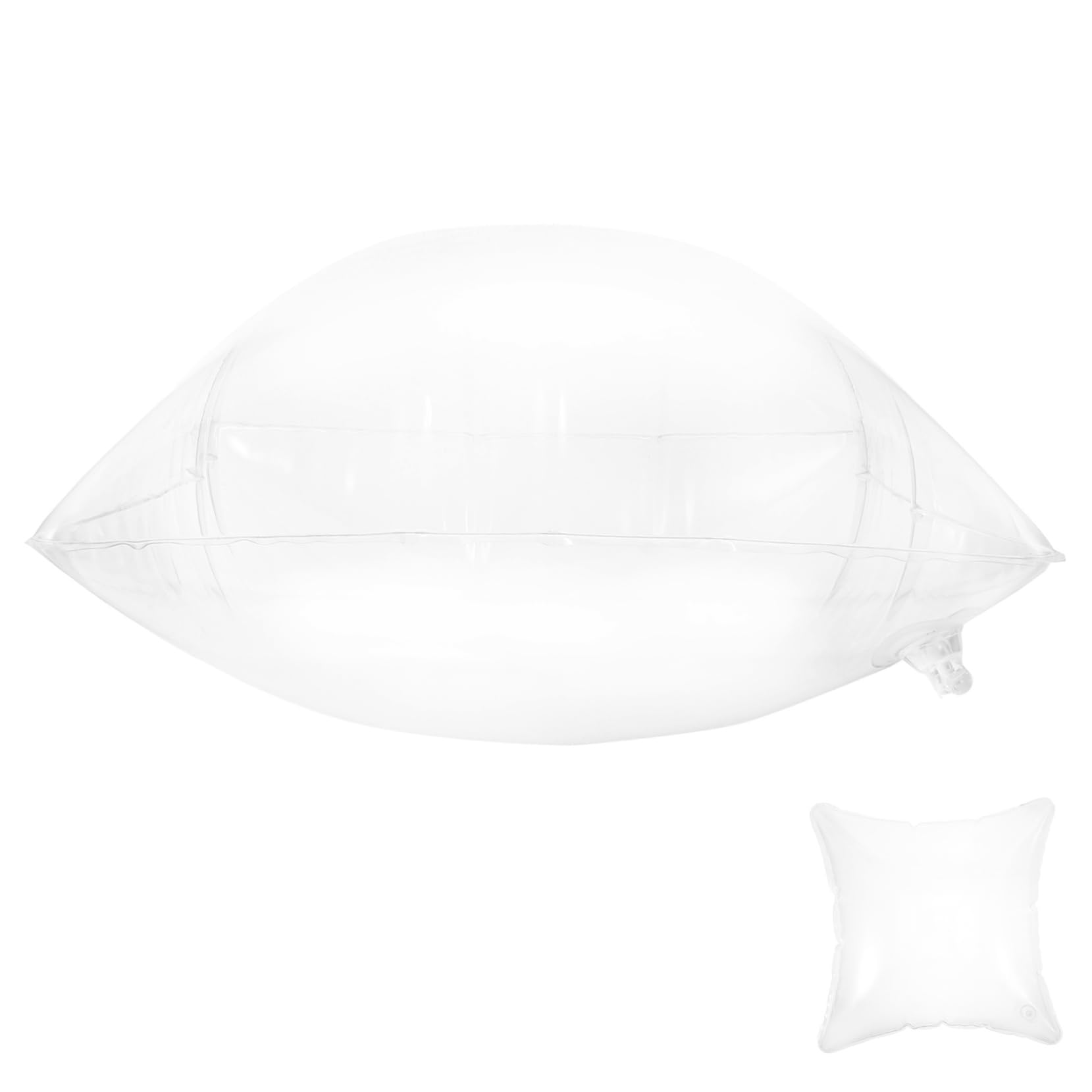 Cabilock 4stücke Camping Kissen Aufblasbar Transparent Füllkissen Für Outdoor Reisekissen Mit Verstellbarer Höhe Platzsparend Und Bequem Für Camping Reisen Und Zuhause