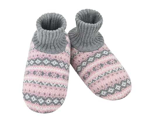 Panda Bros Slipper Socks for Women With Grippers, Fuzzy Womens Slipper Booties With Non Slip Bottoms, Cozy Warm House Slippers