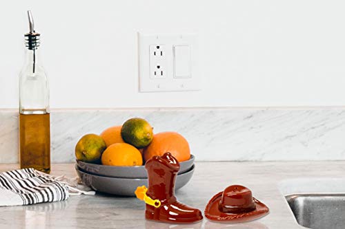 Disney & Pixar Toy Story 4 Woody Themed Salt & Pepper Shakers | Official Toy Story 4 Collectible Kitchenware | Ceramic Set Measures 3 Inches Tall #TOP5