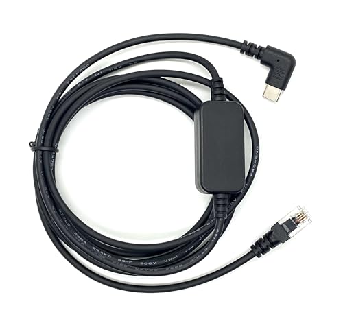 Uniden USB-C to RJ11 Power Cord for Radar Detectors Including R8w R8 R7 R4w R4 R3 DFR9 DFR8 DFR7 & Additional Models.