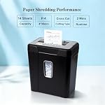 Wingwise 14-Sheet Paper Shredder for Home Office, Cross Cut Shredder Heavy Duty with 5.5 Gallons Bin, Office Shredder for CDs/Credit Card, P-4 Security, Anti-Jam System - Image 2