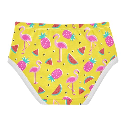 Little Girl Underwear Toddler Panties Kids Undies Flamingo Pineapple Watermelon Fruit Soft Cotton Briefs 2T-8Y2