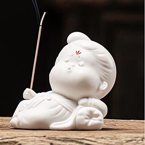 Porte-encens céramique Mignon Dame pour santal intérieur