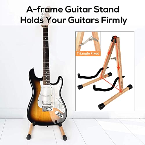 LEKATO Support de guitare classique/acoustique en bois dur – Support de sol – avec rembourrage en mousse pour basse, violoncelle, ukulélé - Les Beatles, Paul McCartney, John Lennon, RIngo Starr, George Harrison LEKATO Support de guitare classique/acoustique en bois dur - Support de sol - avec rembourrage en mousse pour basse, violoncelle, ukulélé – Image 6