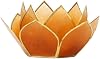 Om Gallery Mini Gemstone Lotus Tealight Holder, Amber