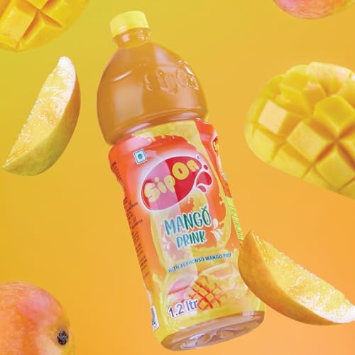 Image of Bindu Sipon Delightful Mango Fruit Flavoured Refreshing Summer Drink - 500ml Pet Bottle (Pack of 2)