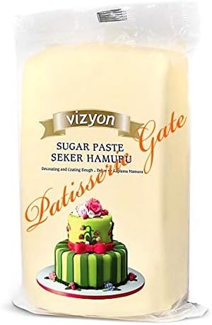 Cream Sugar Paste Ready to Roll Icing Dough Suitable for Cake Decoration 0.5kg