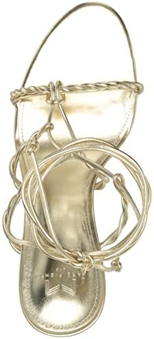 Marc Fisher LTD Women's BEA Heeled Sandal, Gold, 5.5 | Image 4