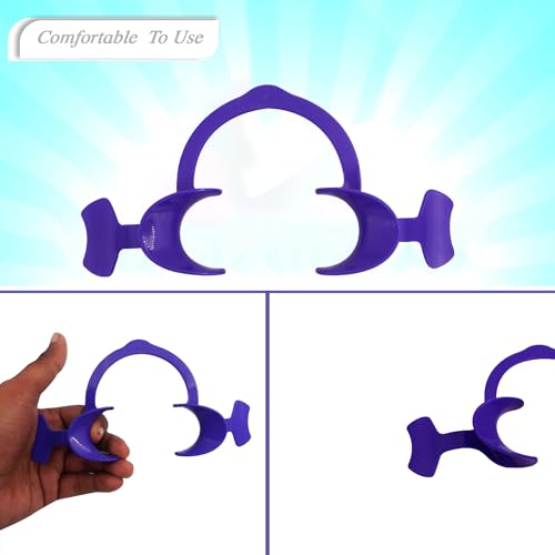 Image of Dentosmile Flexi Eco Cheek Retractors Mouth Opener with Wings in Purple Colour - Large (2)