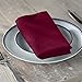 LA Linen 10-Pack Polyester Poplin Napkins 17 by 17-Inch, Cranberry
