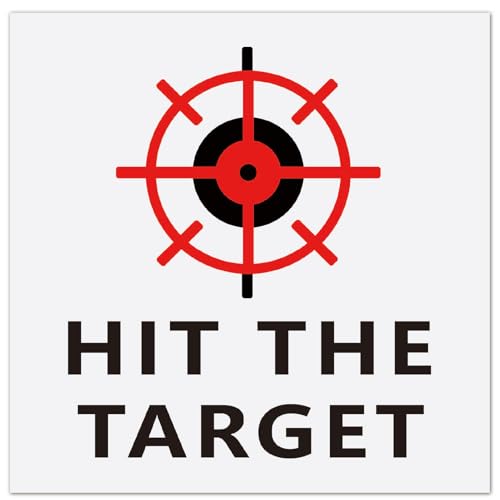 GORGECRAFT 10 Hoja Pegatinas para Apuntar Al Inodoro con Diseño de Diana Roja Y Negra con Orina Patrón de Línea de Puntería de Tiro Al Blanco Pegatinas Impermeables de PVC para Entrenamiento de Orina