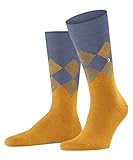 Burlington Herren Hampstead Nachhaltige Baumwolle dünn Gemustert 1 Paar Socken, Orange (Yellow 1267), 40-46