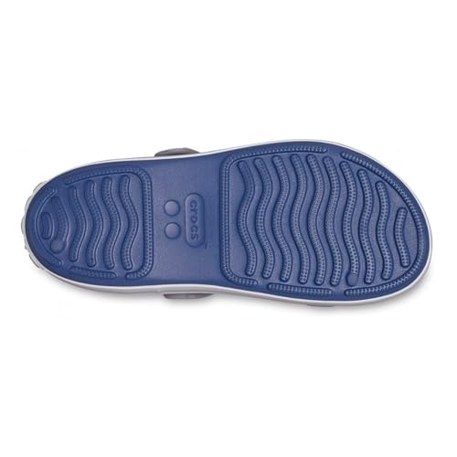 Image of Crocs Crocband Cruiser Sandal (Little Kids /Big Kids) Bijou Blue /Light Grey 12 Little Kid M