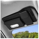 YIPINJIA Organizzatore Parasole Auto per Toyota Crown XIII (S200) 2008-2012,Tasca Portaoggetti Interno Auto,Custodia Portadocumenti Cinghia Regolabile,Black-Normal