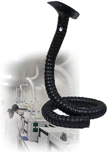 360° Rotatable Fume Extraction Arm with Captive Lock for Welding Smoke, Engraving Dust & Industrial Fume Collection - Adjustable Diameter 5cm to 140cm