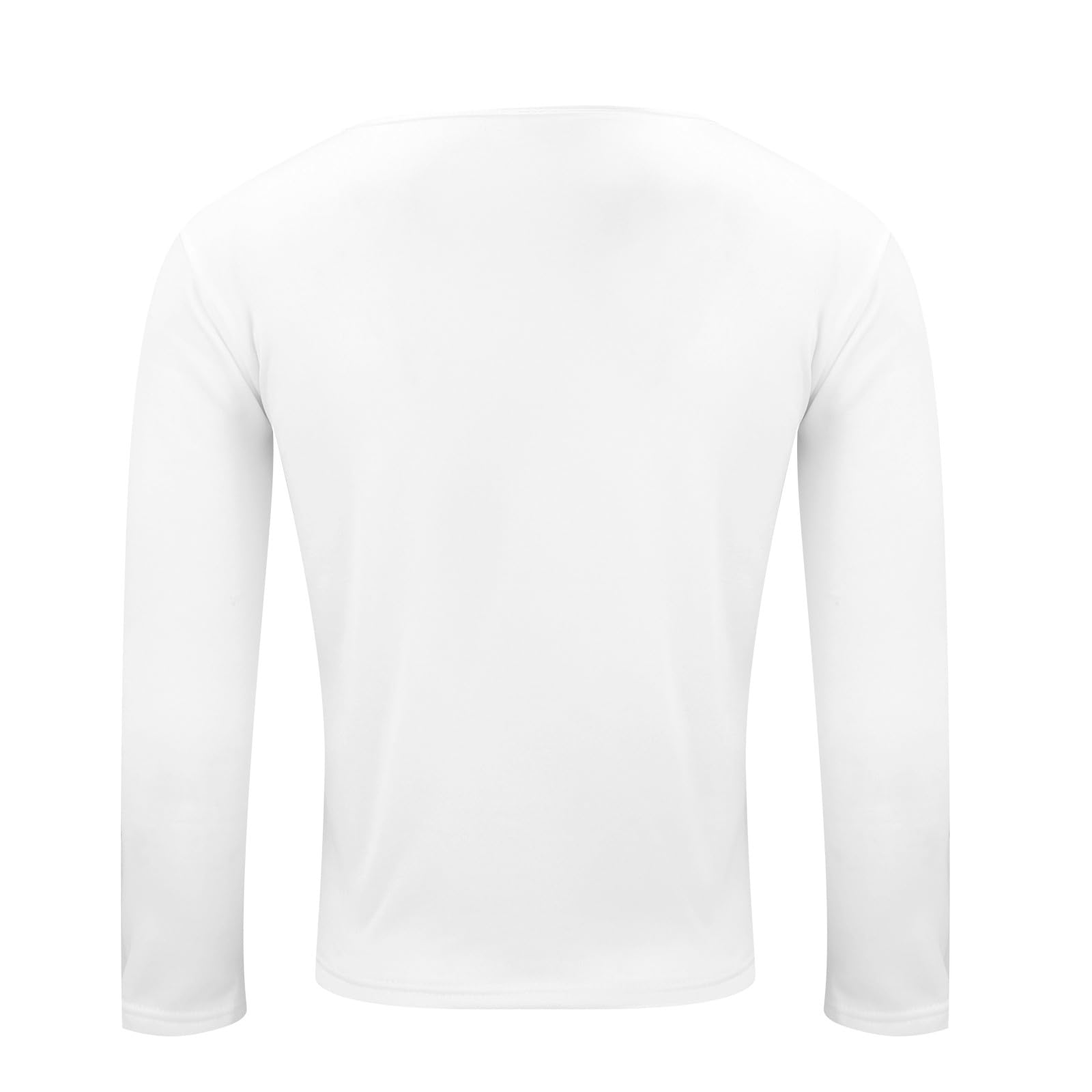 Maglietta da uomo a maniche lunghe con scollo a V, vestibilità muscolare, casual, aderente, termica, per uso quotidiano e stile atletico