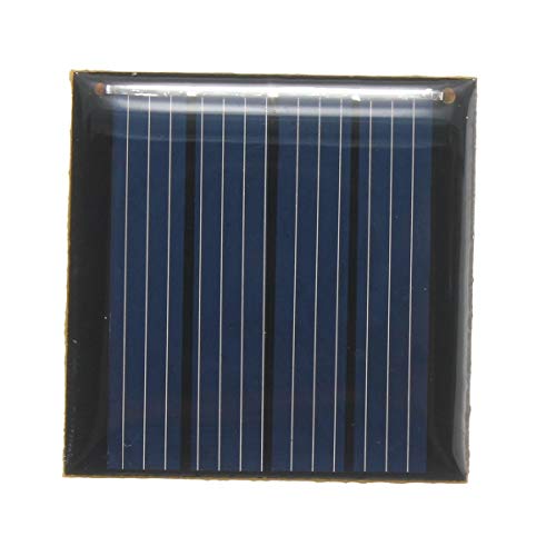 Ting WU Generator Accessories, 0.14W 2V Epoxy Battery Plate Polycrystalline Silicon Cell Batteries DIY Solar Powered Panels Solar Panel Cell Model 40 x 40x3mm Wind Solar