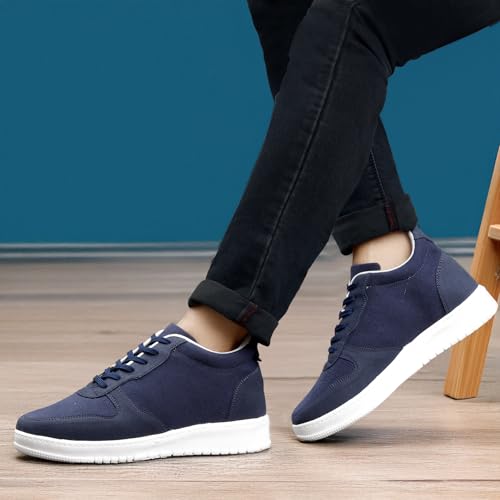Image of BXXY Men's 7.62 CM Hidden Height Increasing Casual Sneakers Laceup Outdoor Shoes.