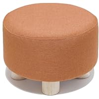 Amazon｜ふわふわスツール ラウンド 木製脚 ミニサイズ ふかふか