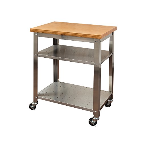 Seville Classics Stainless Steel Kitchen Cart