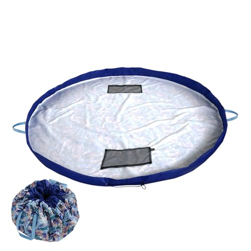 demaxiyad Bolsas de almacenamiento para juguetes, bolsas de juguetes con cordón, organizador de almacenamiento, bolsa plegable reutilizable para rompecabezas, bloques de construcción, juego de mesa