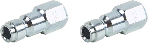 Metabo HPT Tapón de aire automotriz, tamaño del cuerpo de 38", acero chapado en zinc, tamaño de rosca hembra de 14" (115306M) (paquete de 2)