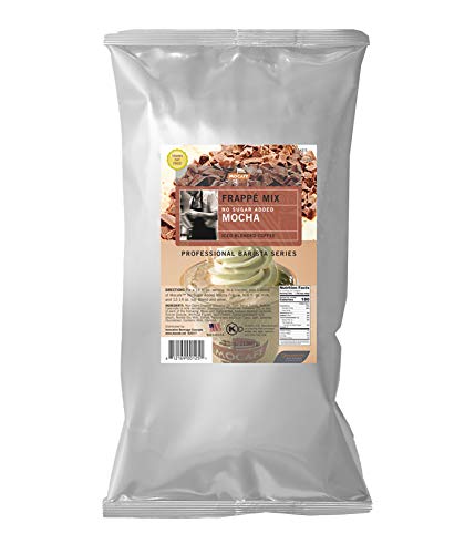Mocafe Frappe Mocha Reduced Sugar Added Ice Blended Coffee, 3-Pound Bag Instant Frappe Mix, Coffee House Style Blended Drink Used In Coffee Shops #TOP1