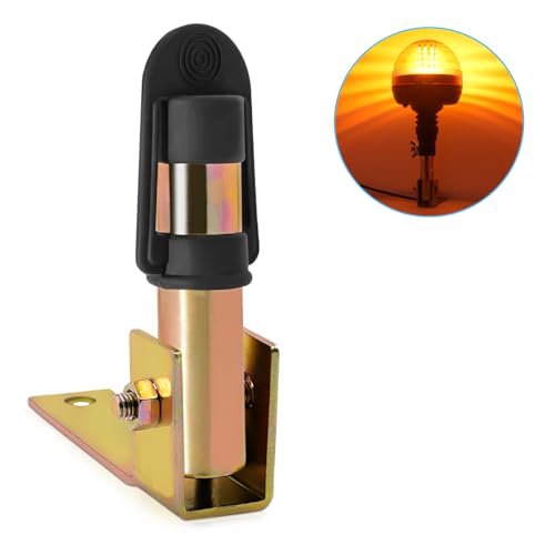 Biqiure 1PC Soporte Luz Giratoria Tractor,Soporte para Lámpara Giratoria Norma DIN 14620 Con Cable de Conexión Soporte rotativo para tractores,Vehículos agrícolas(I Type)
