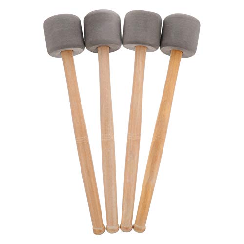 Tambour bâtons de percussion basse HEALLILY en mousse avec manche bois x4