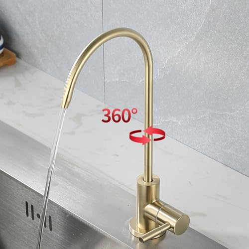 Robinet de cuisine boisson directe or brossé pour l'eau pure au quotidien - 5