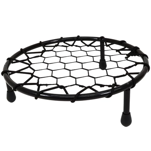 KaRaDaStyle ドリブル 練習 バスケ ドリブルネット 室内 屋内 マンション 静音 防音 防振 音が響かない トレーニング 幼児 小学生 ミニバス ハンドリング 自主練 直径50cm (ブラック)のサムネイル