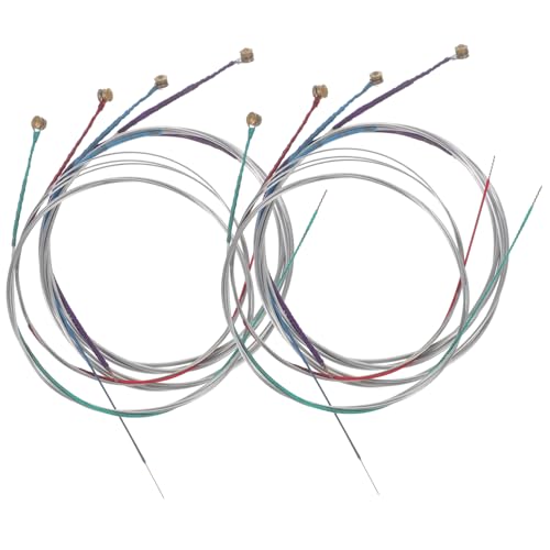 Levemolo Viola Strings Metal Strings 8pcs Set for Violin Musicians Replacement Enhanced Volume