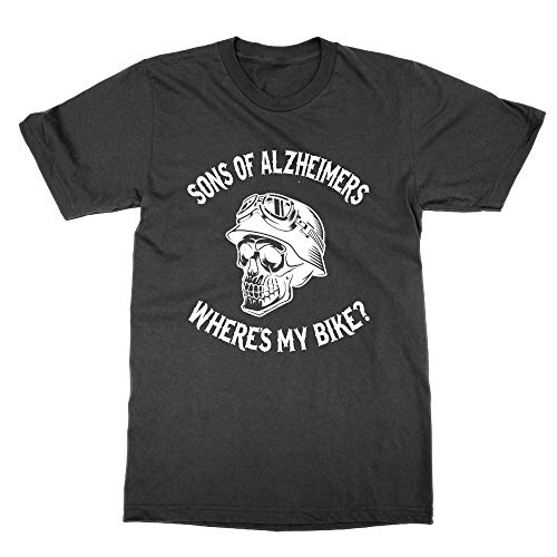 T-shirt Sons of Alzheimer's humour papa coton noir confortable