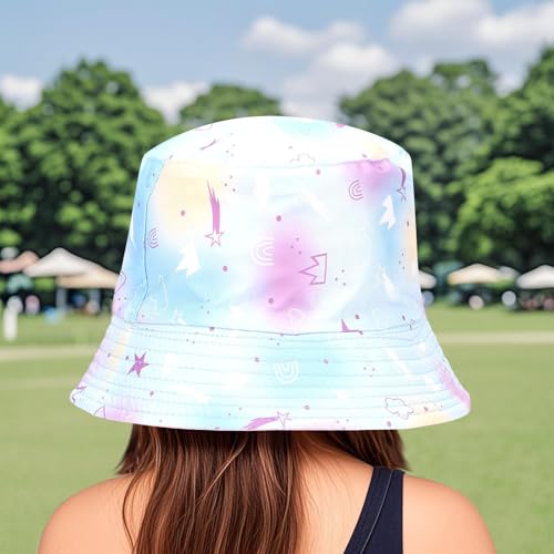 Kids Bucket Hats with Wide Brim Girls Boys Trendy Graphic Beach Swim Safari Fishing Hat UV Protection Summer Sun Hat2