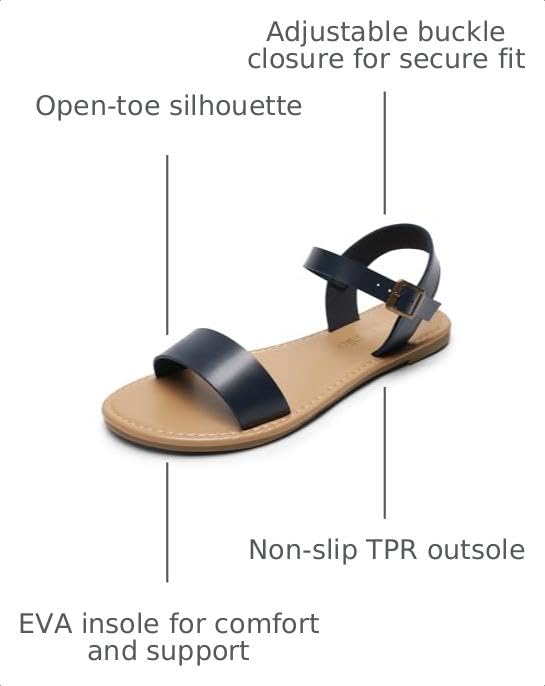 Image of DREAM PAIRS Women's Flat Sandals