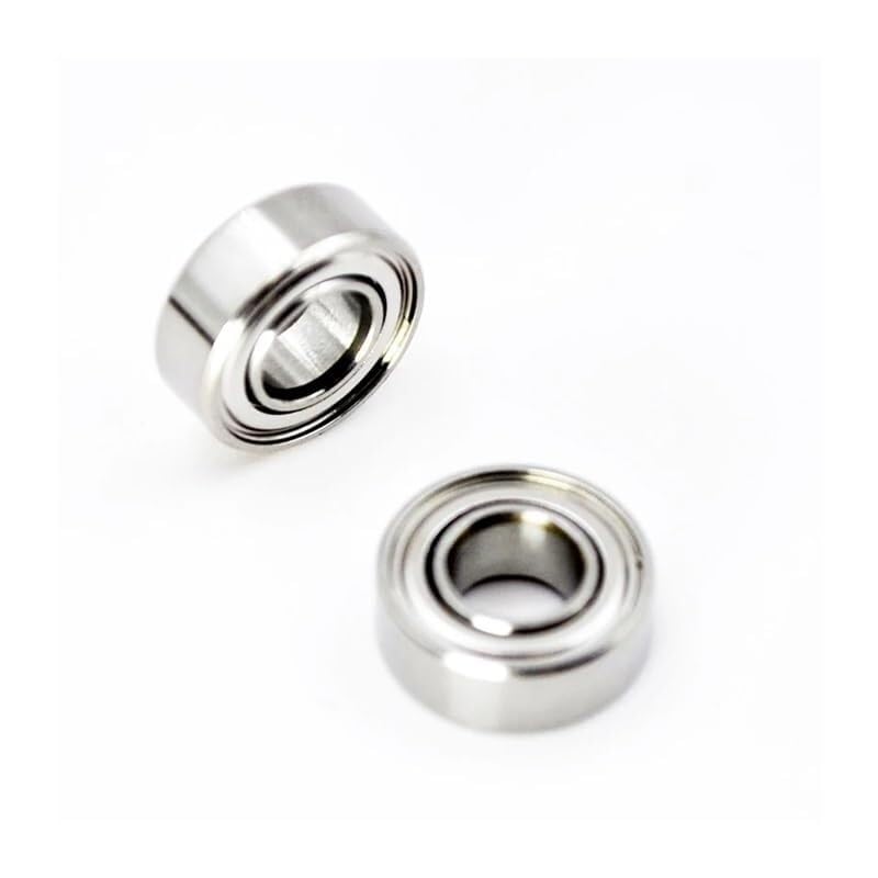Rodamientos de Bolas, Rodamiento de cerámica híbrido SMR115ZZ Acero inoxidable MR115 ZZ 5x11x4 mm 1150 Diámetro interior 5 mm Rodamientos de bolas en miniatura (10 piezas)(2pcs)