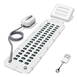 Bath Spa Massage Mat, Jacuzzi Bath Mat with 6-Speed Adjustable, Non-Slip and Inflatable Pillow, Bath Spa Mat for Bathtub(Upgraded Version)