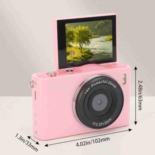 Cámara digital 4K 64MP con pantalla abatible 180° y zoom 16x miniatura 5