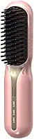 Mini Escova Alisadora De Cabelo Portátil Sem Fio USB (Rosa)