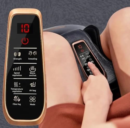 Image of ELUX Leg & Foot Massager for Pain Relief | 9 Modes, 6 Speed & Intensity Levels | Deep Kneading, Shiatsu, Air Compression, Heat Therapy | For Calf, Ankle & Foot Relaxation at Home | ELUX LEG MASSAGER