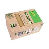 OSNIYAW Spugna multiuso in polpa di legno di sisal, per pulire profondamente pentole, padelle e utensili, confezione da 12/24 spugne abrasive