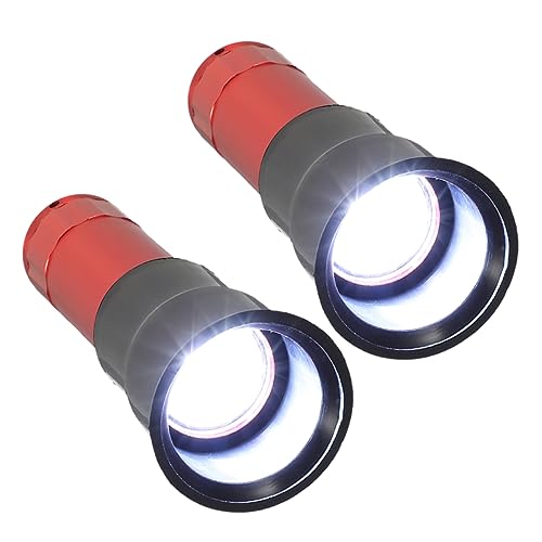 Happyyami 2 Piezas Lámpara De Huevo De Mano Vela De Huevo Mini Probador Luz De La Incubadora De Luz De Huevo De Codorniz para Incubar Lámpara De Pollo Rojo Aleación De Aluminio