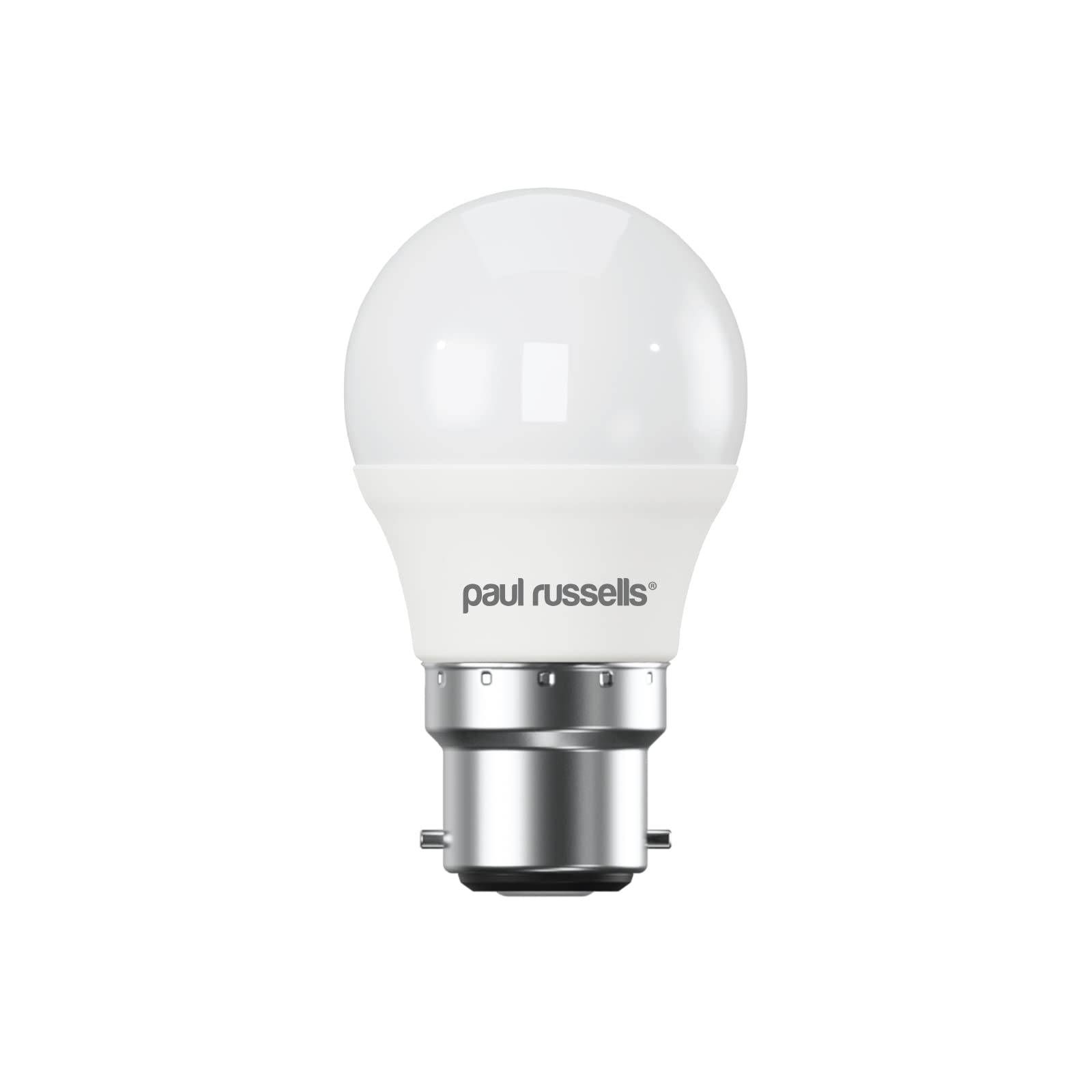 paul russells LED Golf Ball – Dimmable Bayonet Fitting Light, 5.5W 470 LM B22 G45 LED Bulbs, 40w Equivalent, 6500K Daylight, Dimmer BC Energy Saving Ceiling Lightsbulbs, 1 Pack