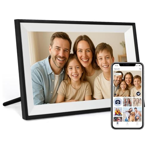 FUNCARE Digitaler WLAN-Bilderrahmen, 25,7 cm (10,1 Zoll), 32 GB Speicher, IPS-Touchscreen, HD 1280 × 800, automatische Rotation, einfache Konfiguration für die Freigabe von Fotos und Videos FUNCARE Digitaler WLAN-Bilderrahmen, 25,7 cm (10,1 Zoll), 32 GB Speicher, IPS-Touchscreen, HD 1280 × 800, automatische Rotation, einfache Konfiguration für die Freigabe von Fotos und Videos