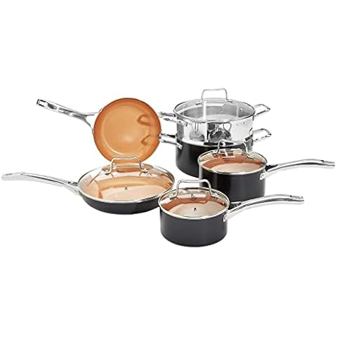Amazon Basics 10-Piece Nonstick Cookware Set Cover